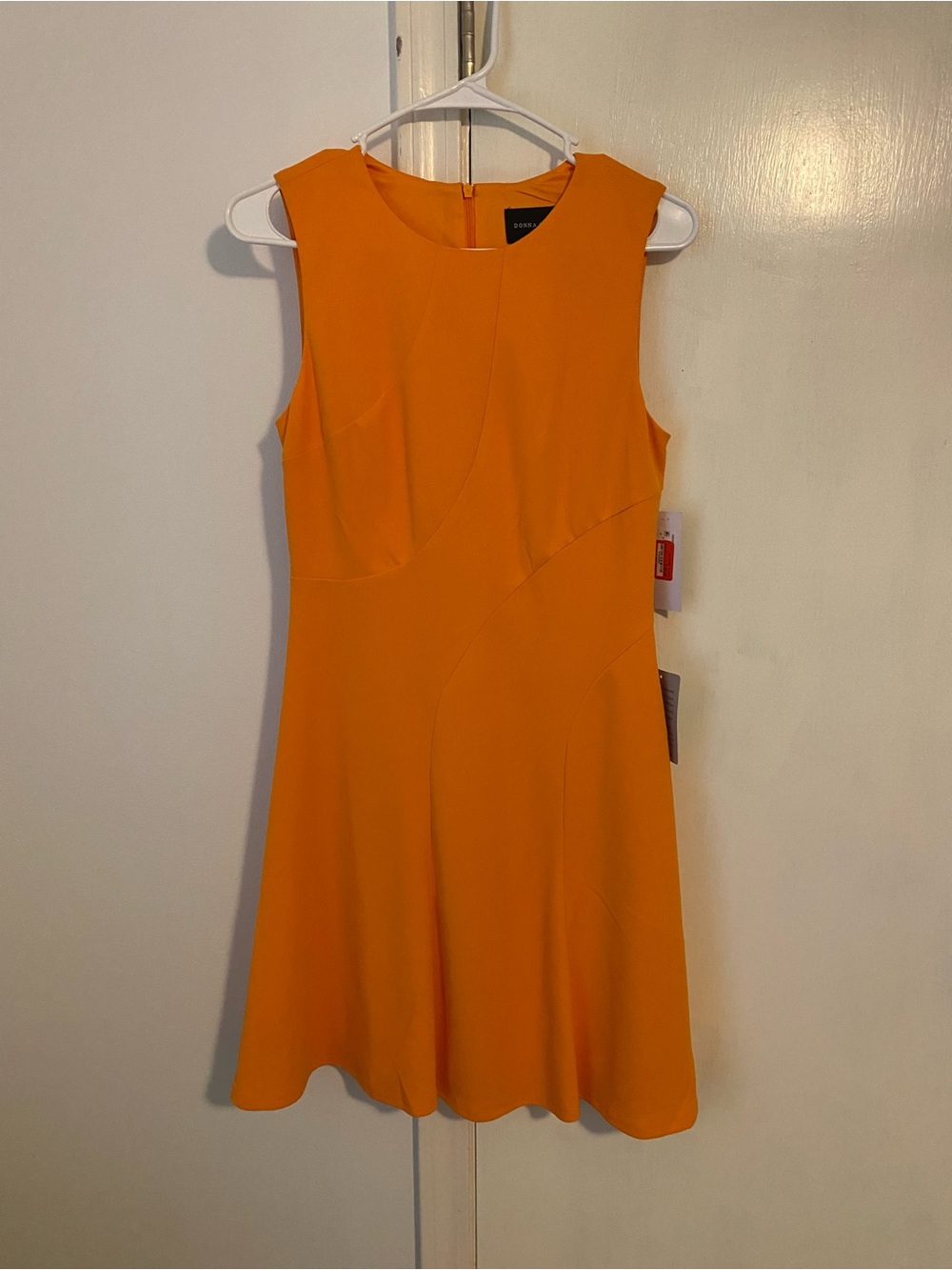 Orange skater dress